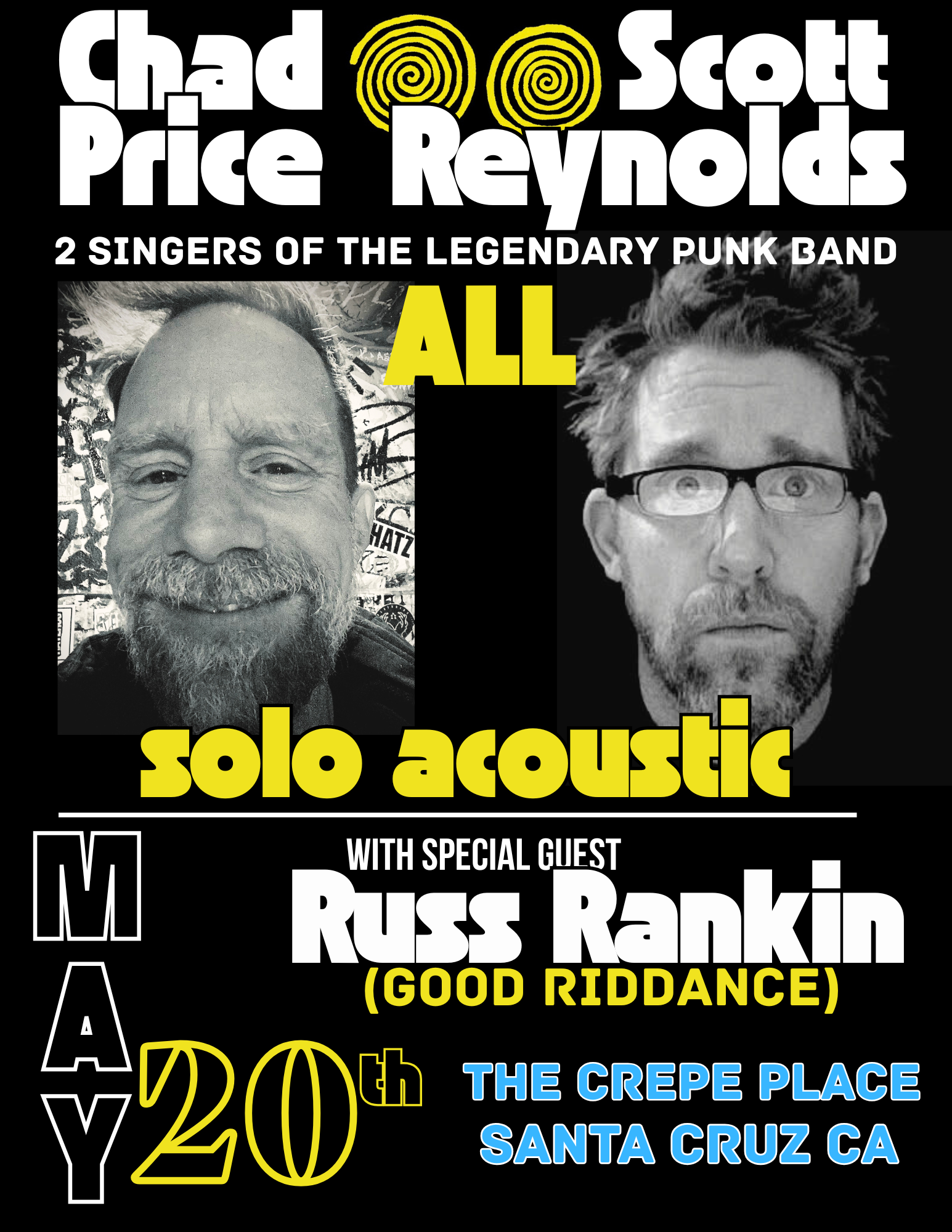 CHAD PRICE/SCOTT REYNOLDS W/ RUSS RANKIN, WEDNESDAY MAY 20 @8PM, $15