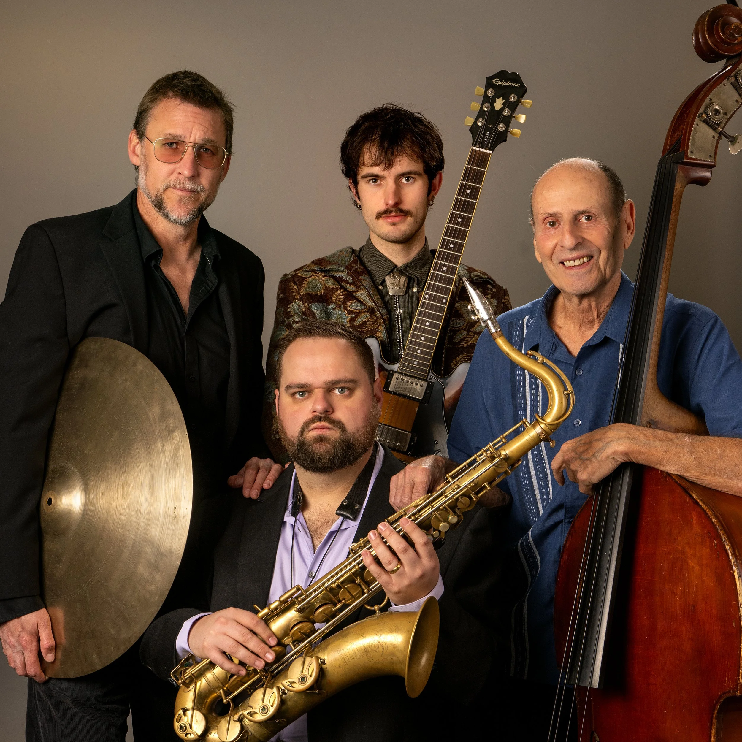DEATH AND SAXES, THURSDAY JULY 23 FROM 5:30 TO 7:30PM, FREE SHOW ON THE GARDEN STAGE!
