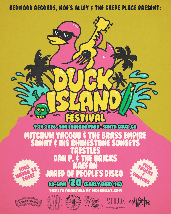 DUCK ISLAND MUSIC FESTIVAL, SATURDAY SEPTEMBER 26 @1PM AT SAN LORENZO PARK