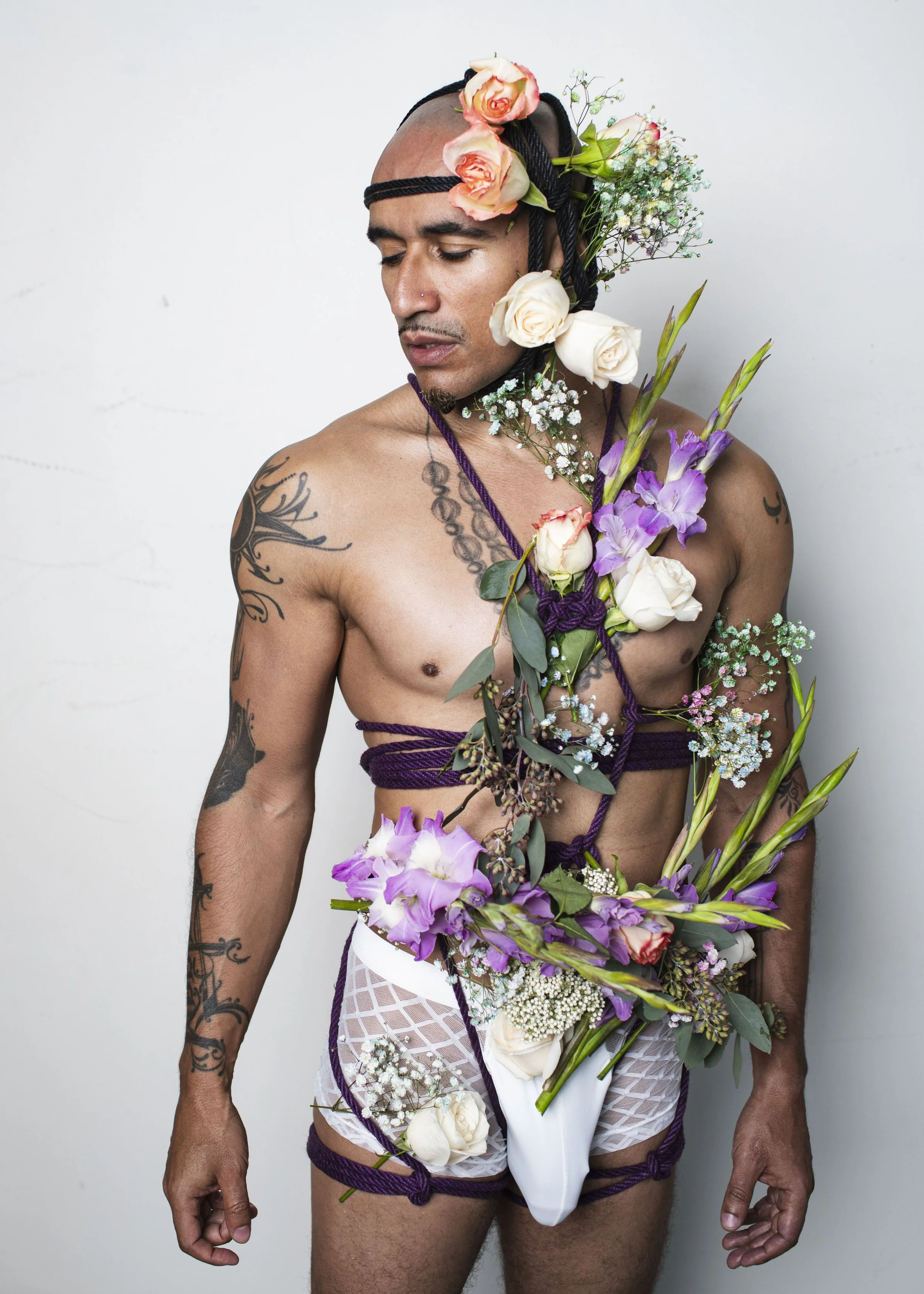 Image 7 - King Adorned in Shibari and flowers.jpg