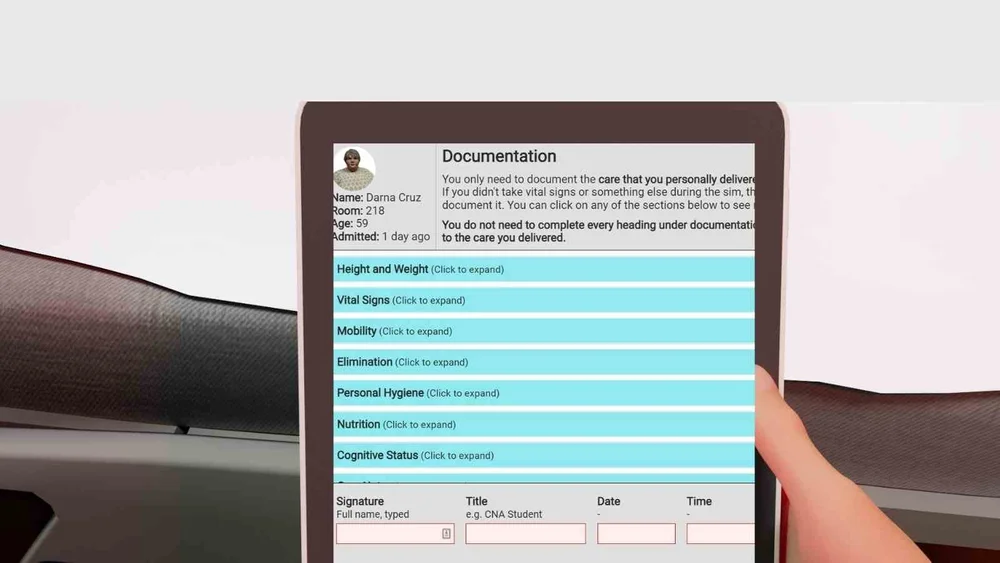 Simulations Help CNA Students Learn Documentation — CNA Simulations