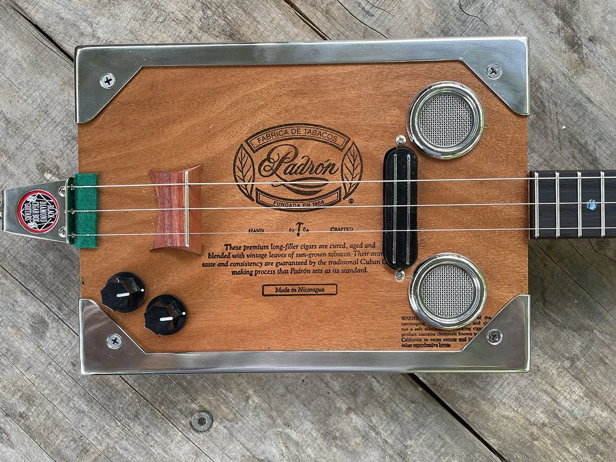 Padron 3 string fretted cigar box guitar