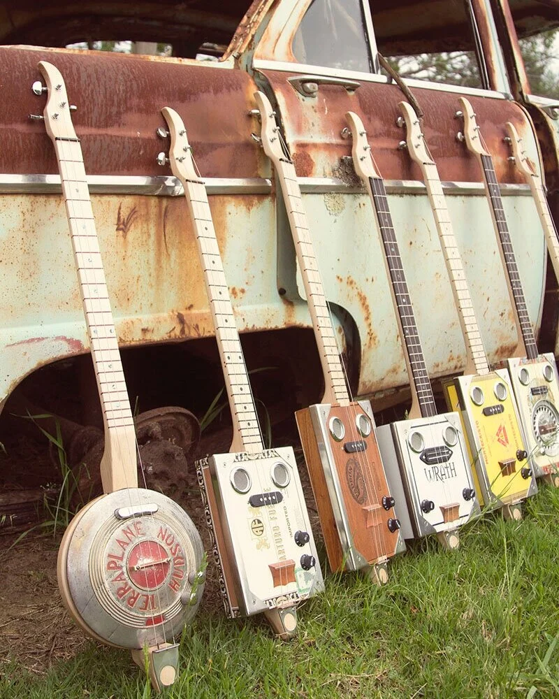 Black Diamond Cigar Box Guitars