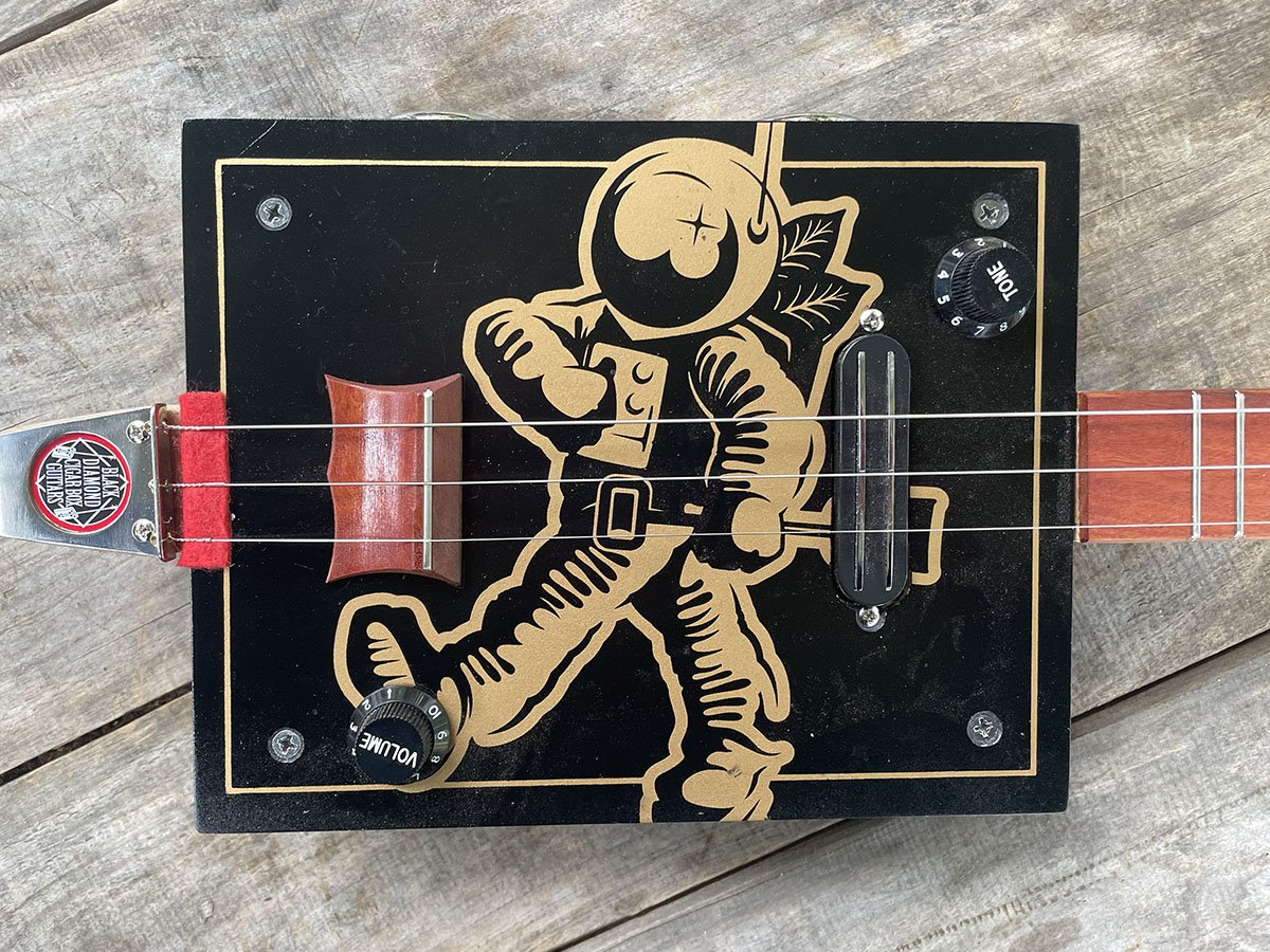 Johnny Tobacconaut 3 string fretted cigar box guitar