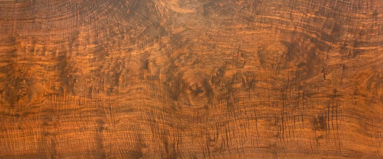 Jointed and planed walnut panels balanced for movement