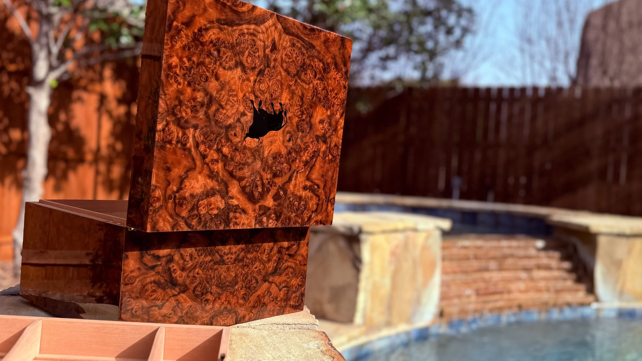 centient-luxury-walnut-burl-humidor-open-lid-bull-silhouette-rear-view.jpg