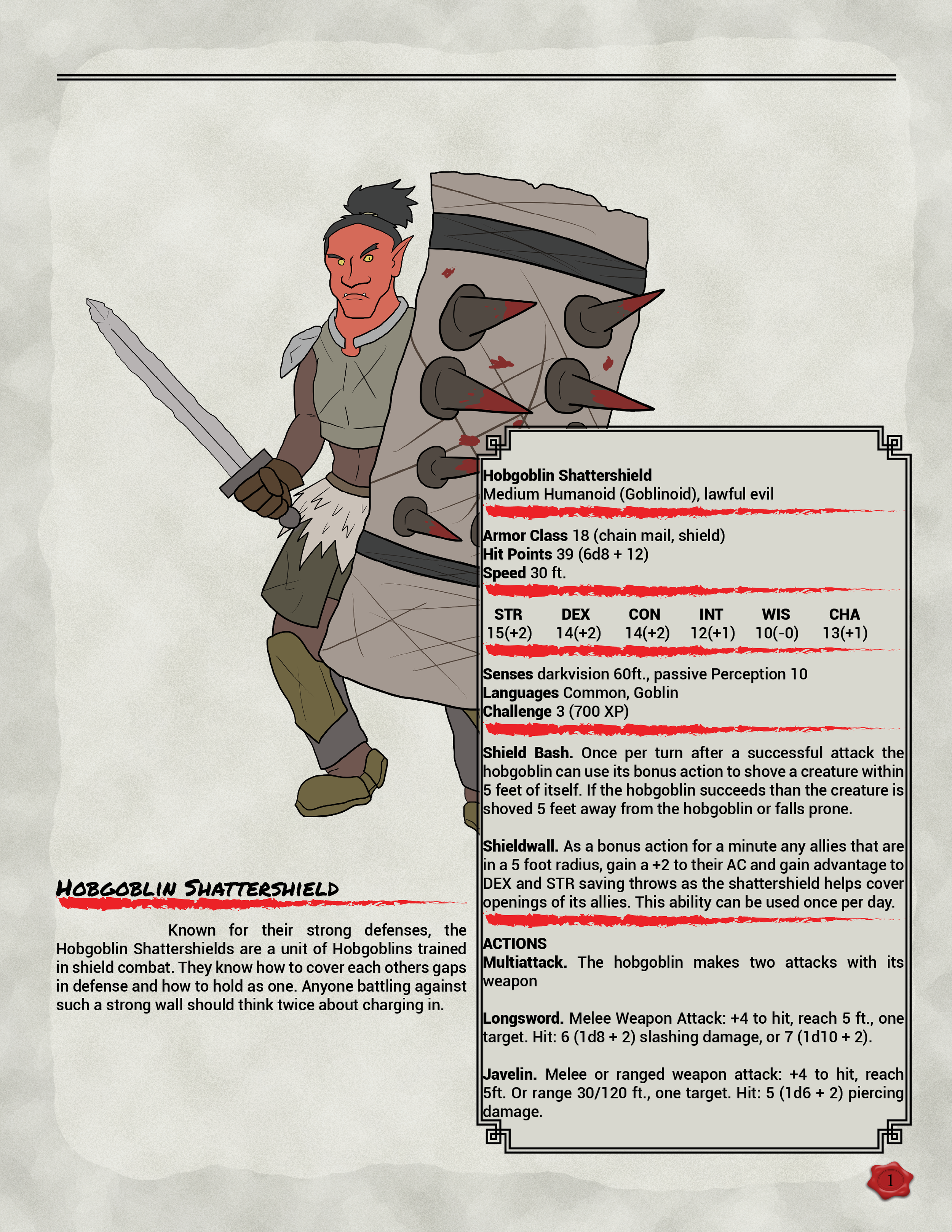 Hobgoblin Shattershield Tabletoptotality