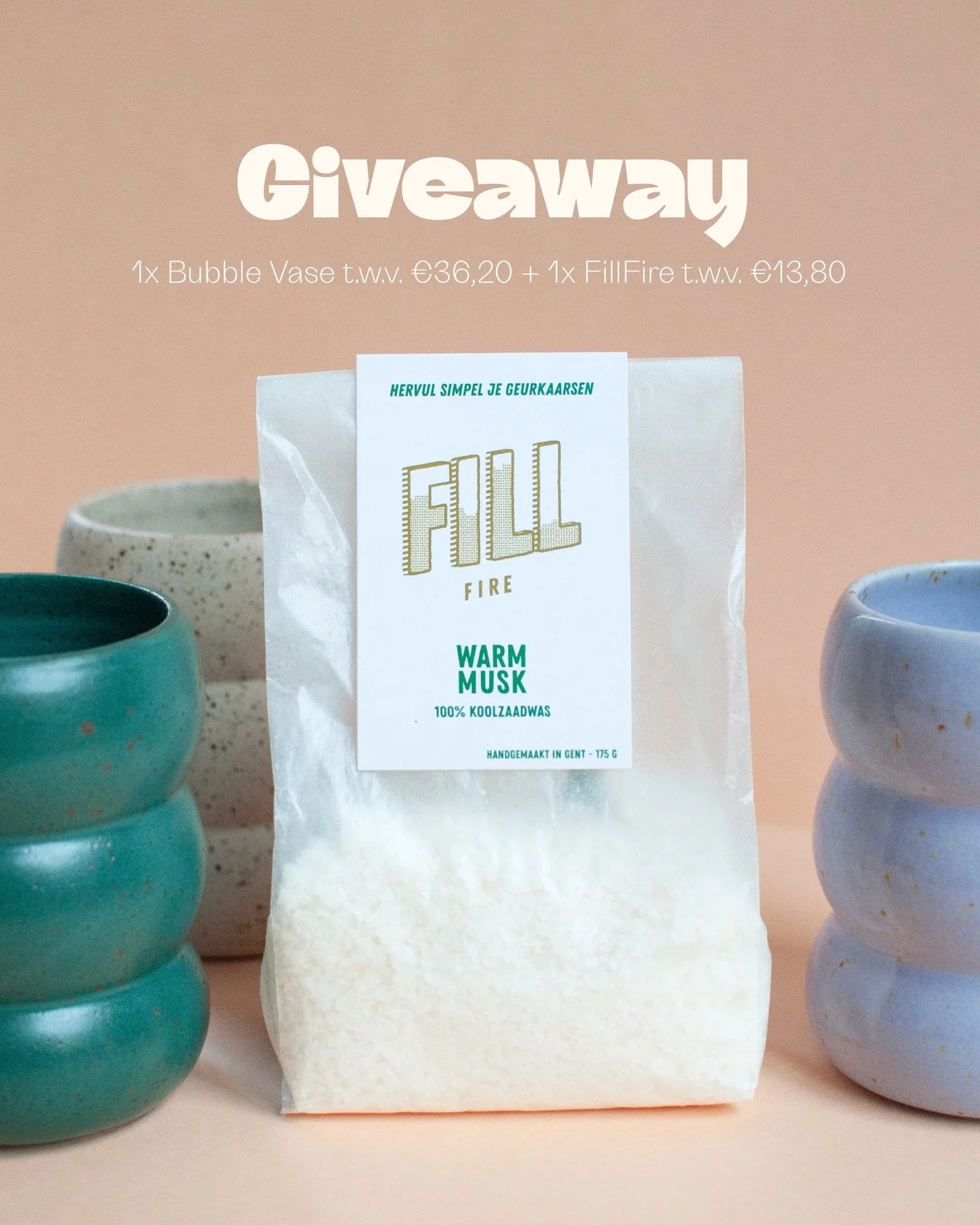 This one&rsquo;s on fire 🔥 en dan heb ik het uiteraard niet over de kaars. Maar wel over mezelf en de meer dan 3000 volgers ondertussen 😳 crazy!!!

Daarom dacht ik, tijd voor een giveaway!

Wat exact kun je winnen? 
Een kaars bestaande uit:
❤️&zwj;