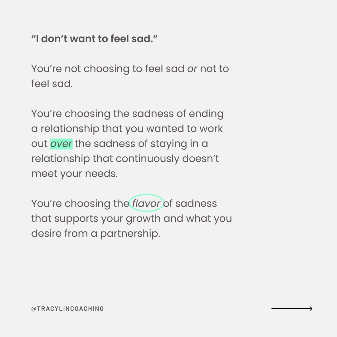 The growth we desire rarely comes through emotions we want to feel. Most of the time it comes through the emotions we don&rsquo;t want to feel.

Your work is discerning the flavor of an unwanted emotion that you&rsquo;re willing to feel on purpose. B