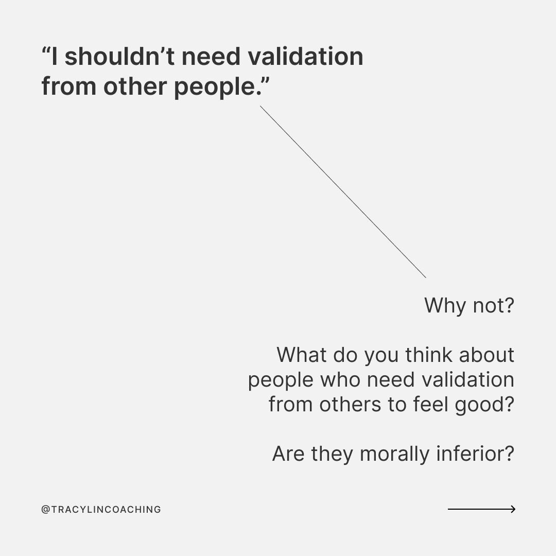 Thoughts on needing external validation and accountability.

Swipe through the carousel to read full post.

#shameresilience #innerchildhealing #selfkindness #radicalacceptance #innerwork #lifecoachingonline #understandyourself #mindsetreframe