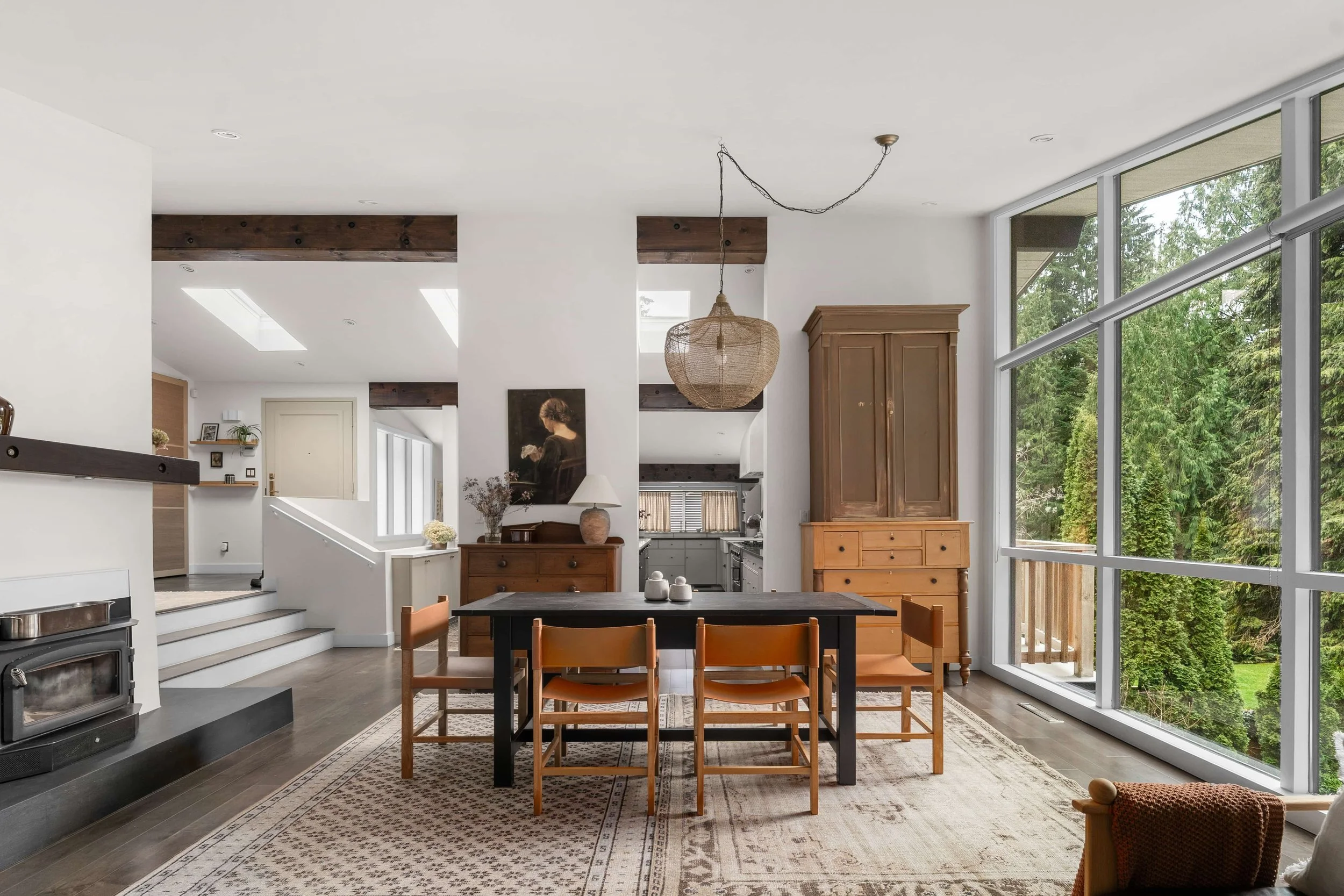 High-end residential interior photography showcasing open concept layout and modern finishes in West Vancouver