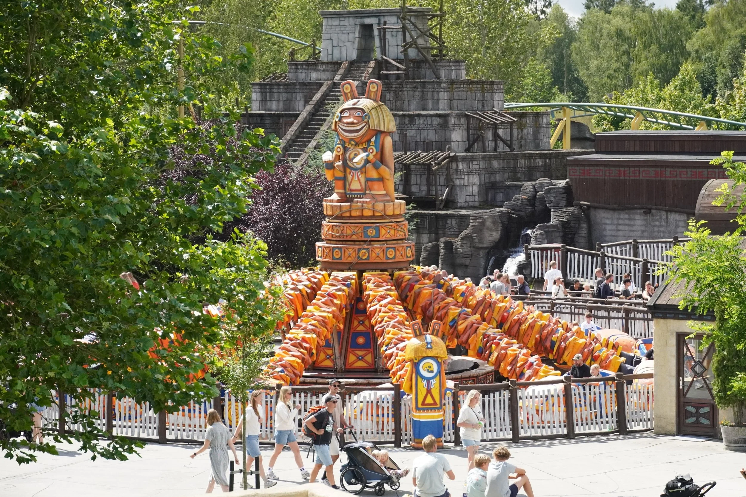 Solgunden Flat Ride at Djurs Sommerland Theme Park in Denmark on a Coaster Breaks Scandinavian tour