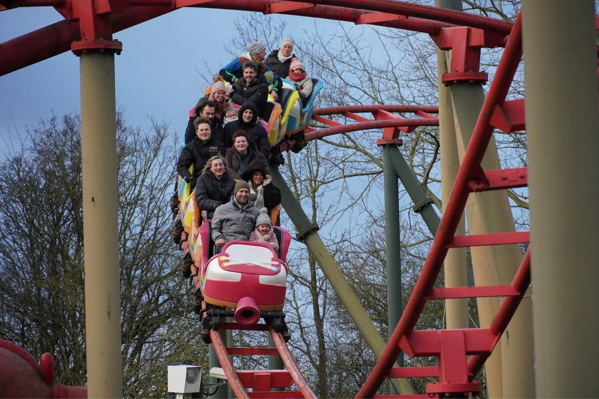 K3 Roller Skater Ride at Plopsaland Belgium de Panne on a Coaster Breaks Winter Theme Park Tour