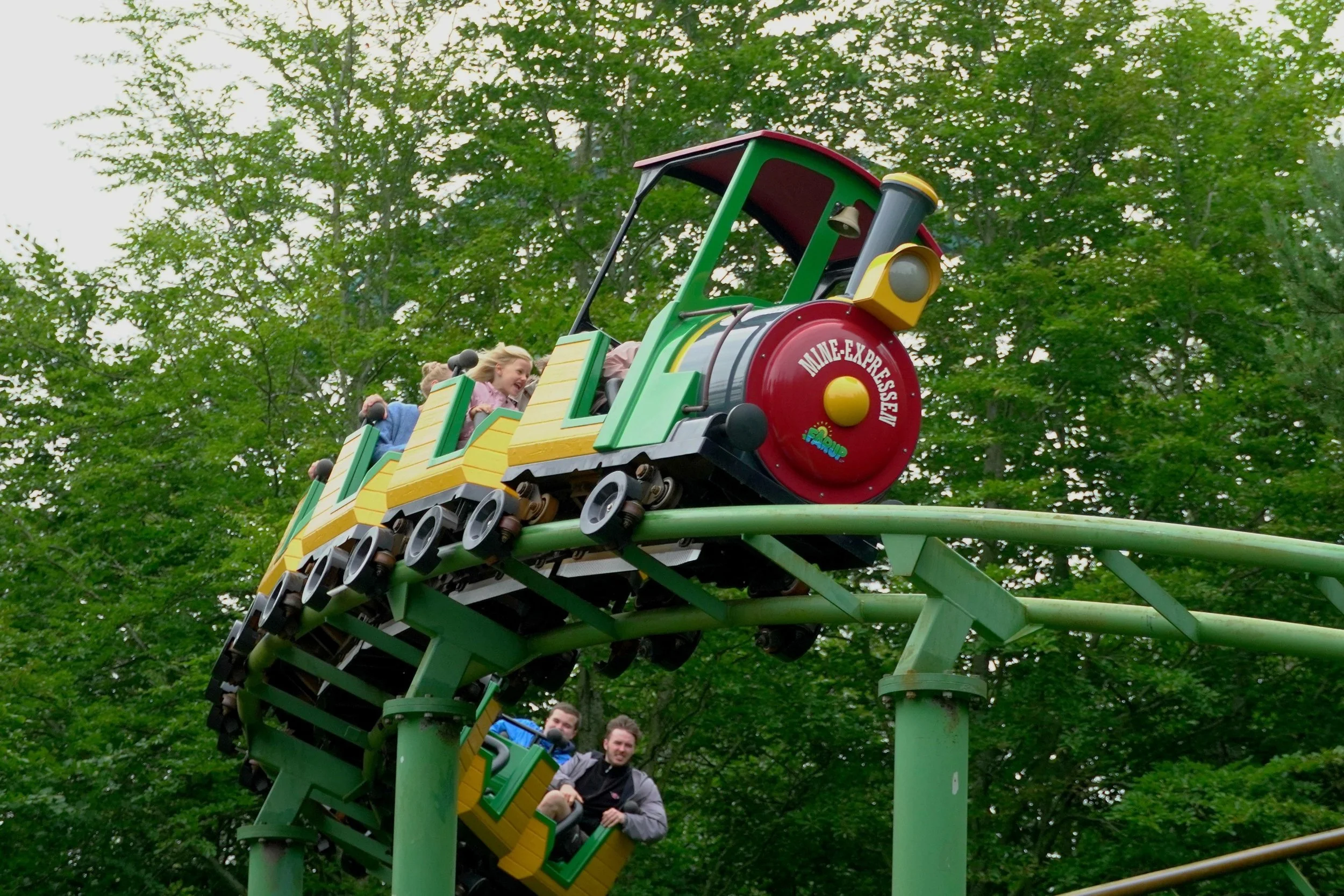 Mine Expressen Roller Coaster in Fårup Sommerland Denmark during a Coaster Breaks Scandinavian Theme Park Tour