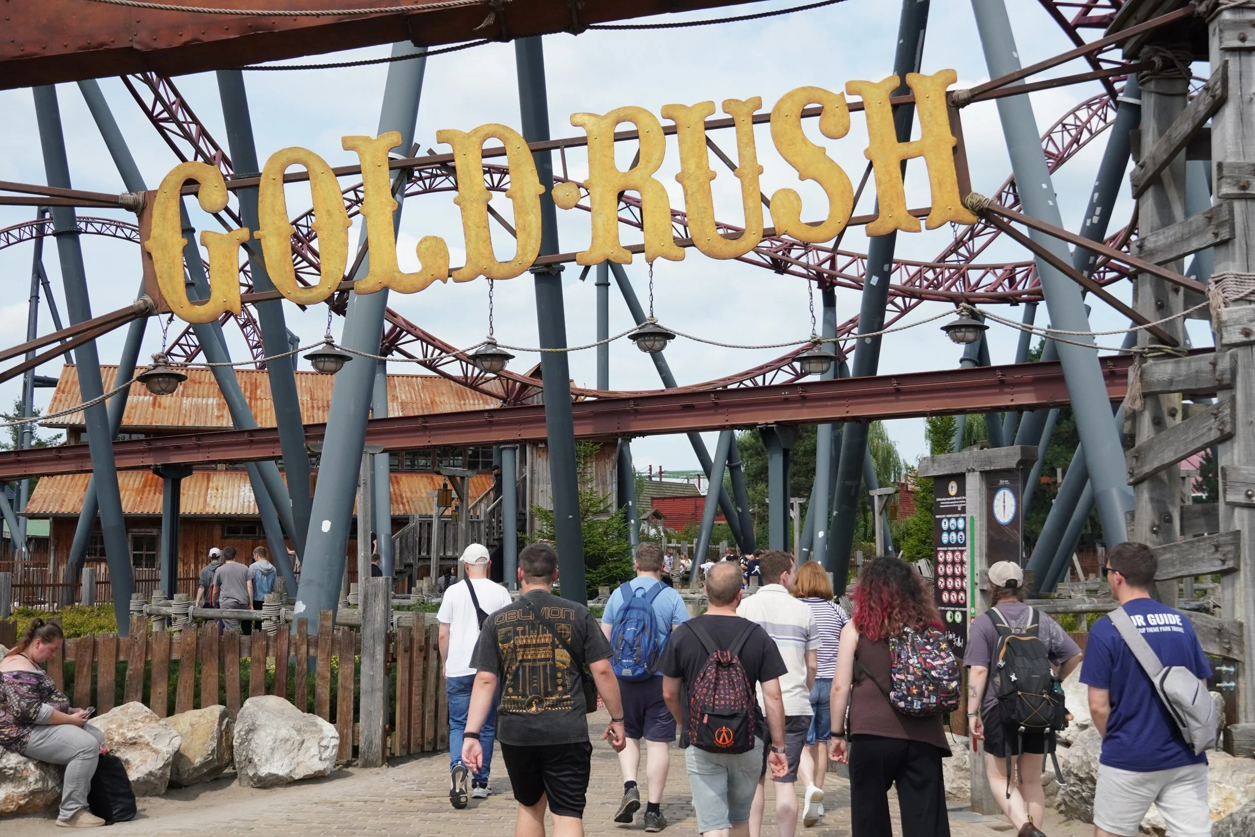 Gold Rush Gerstlauer Roller Coaster in Slagharen on a Coaster Breaks Theme Park Tour in the Netherlands