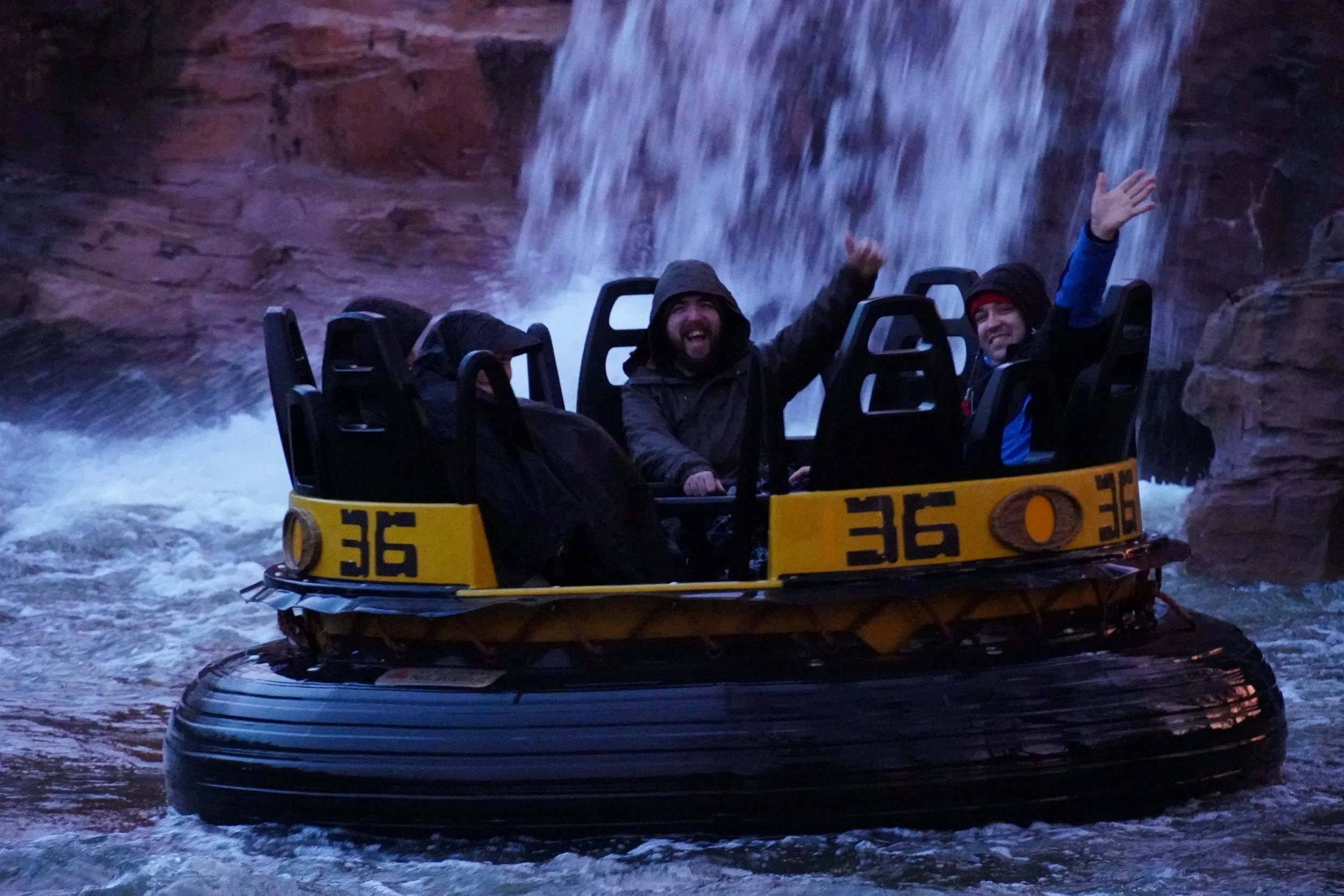 Pirana Rapids Water Ride at Efteling during the Winter Season on a Benelux Theme Park Tour with Coaster Breaks
