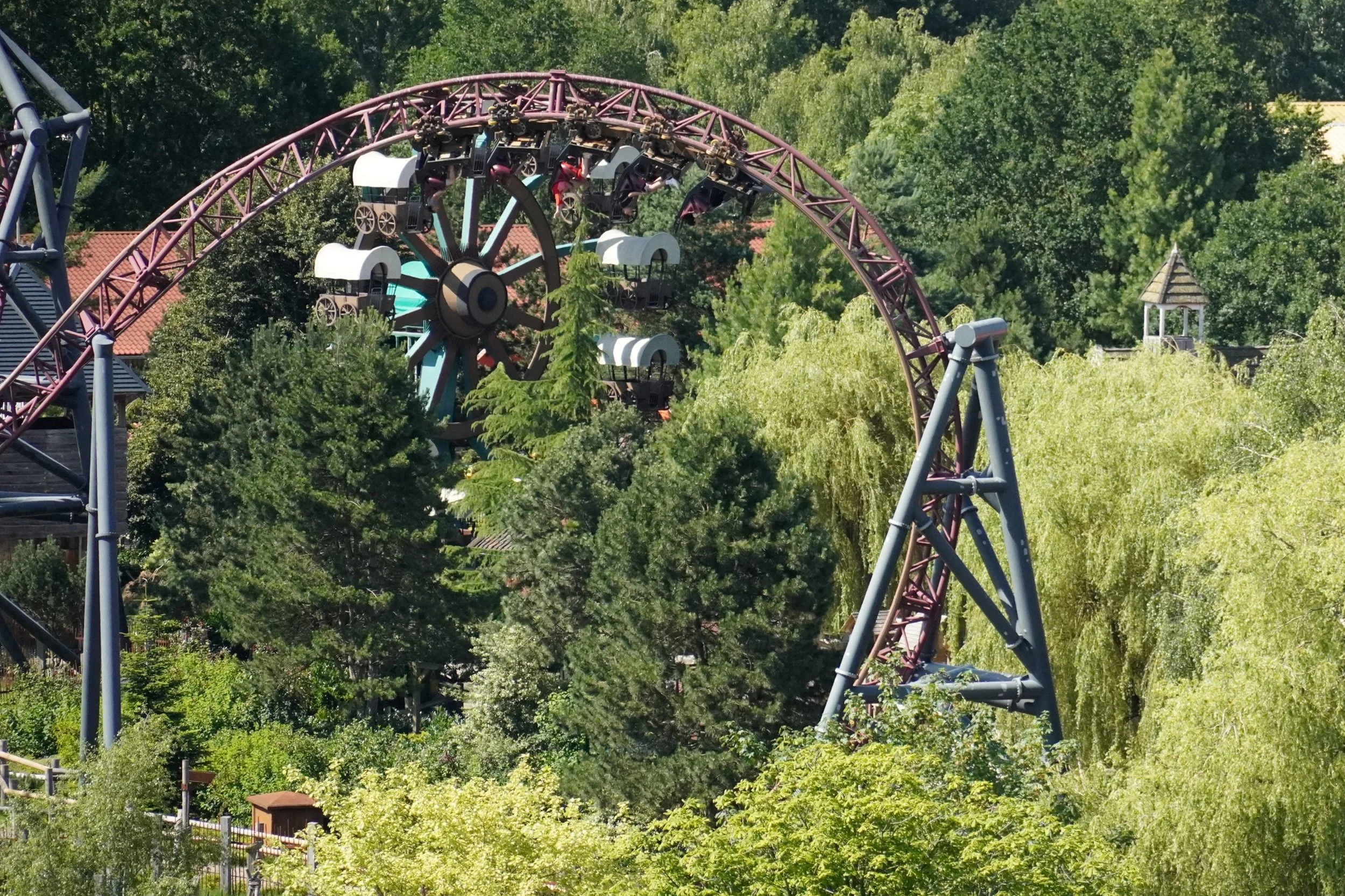 Gold Rush Gerstlauer Roller Coaster in Slagharen on a Coaster Breaks Theme Park Tour in the Netherlands