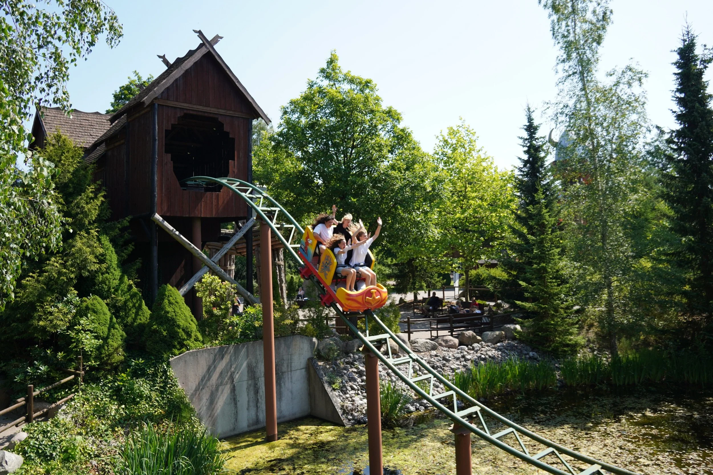 Thors Hammer Gerstlauer Family Roller Coaster at Djurs Sommerland Theme Park in Denmark on a Coaster Breaks Scandinavian tour