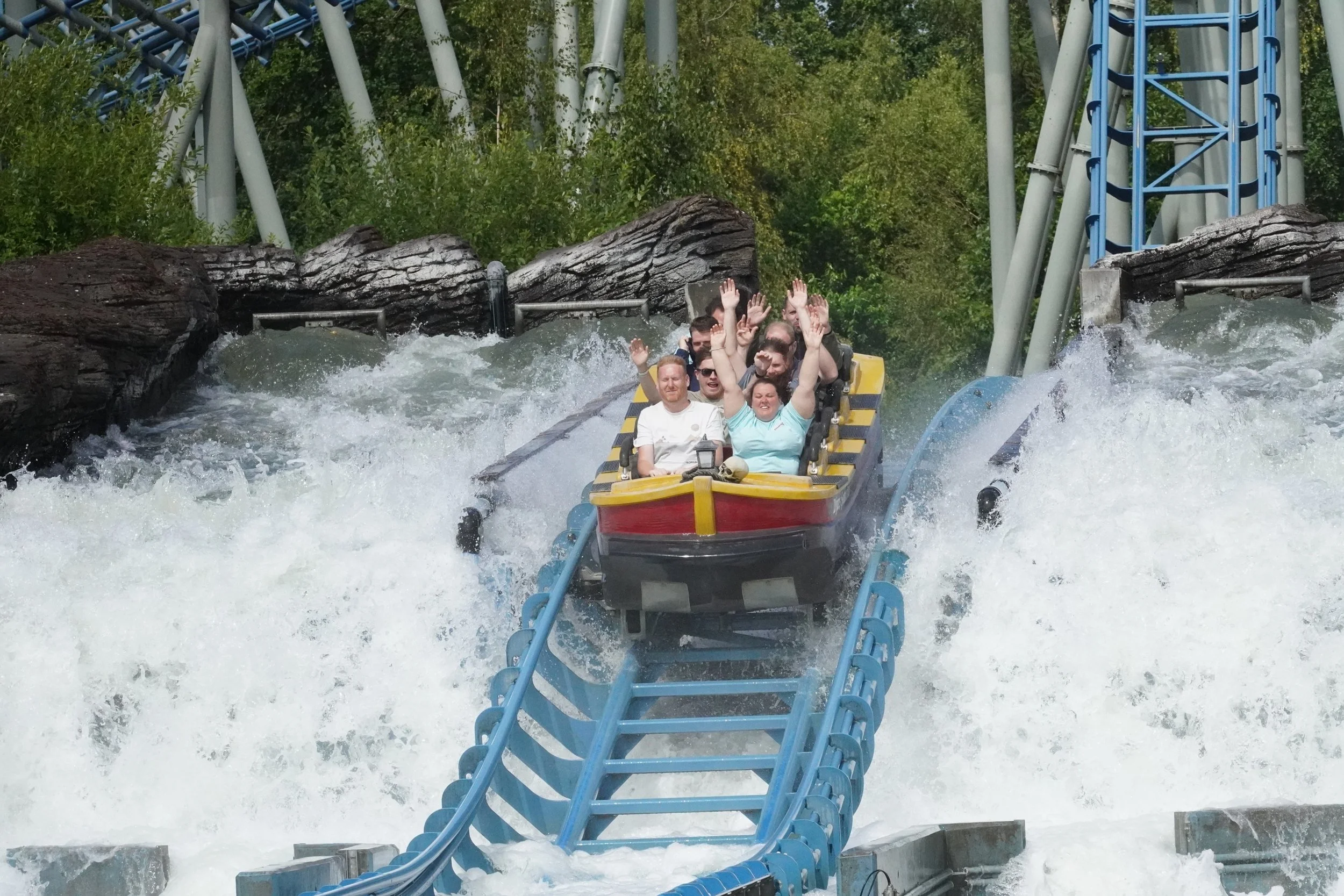 Mack Rides Water Coaster at Djurs Sommerland Theme Park in Denmark on a Coaster Breaks Scandinavian tour