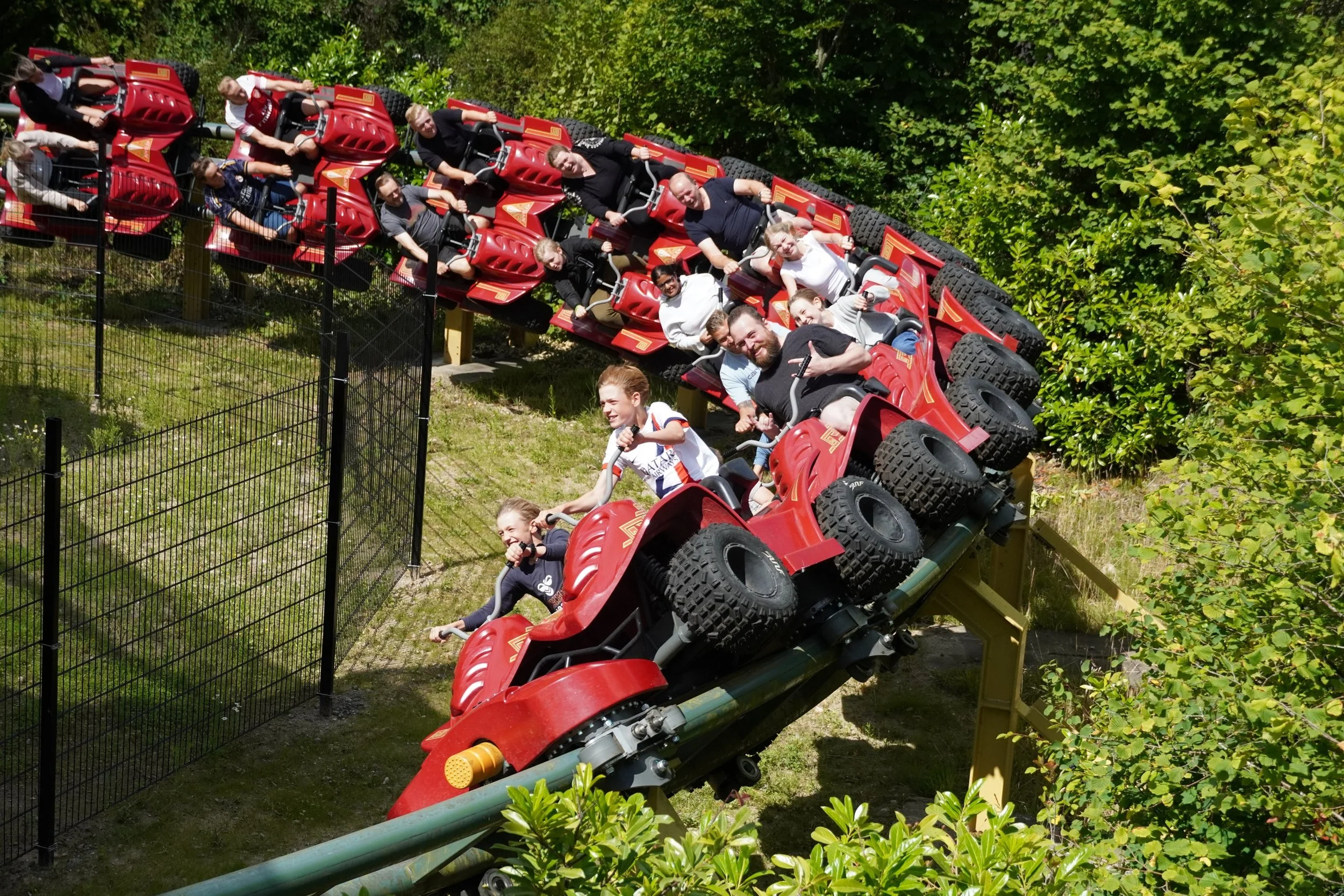 Juvelen Intamin Quad Bike Roller Coaster at Djurs Sommerland Theme Park in Denmark on a Coaster Breaks Scandinavian tour