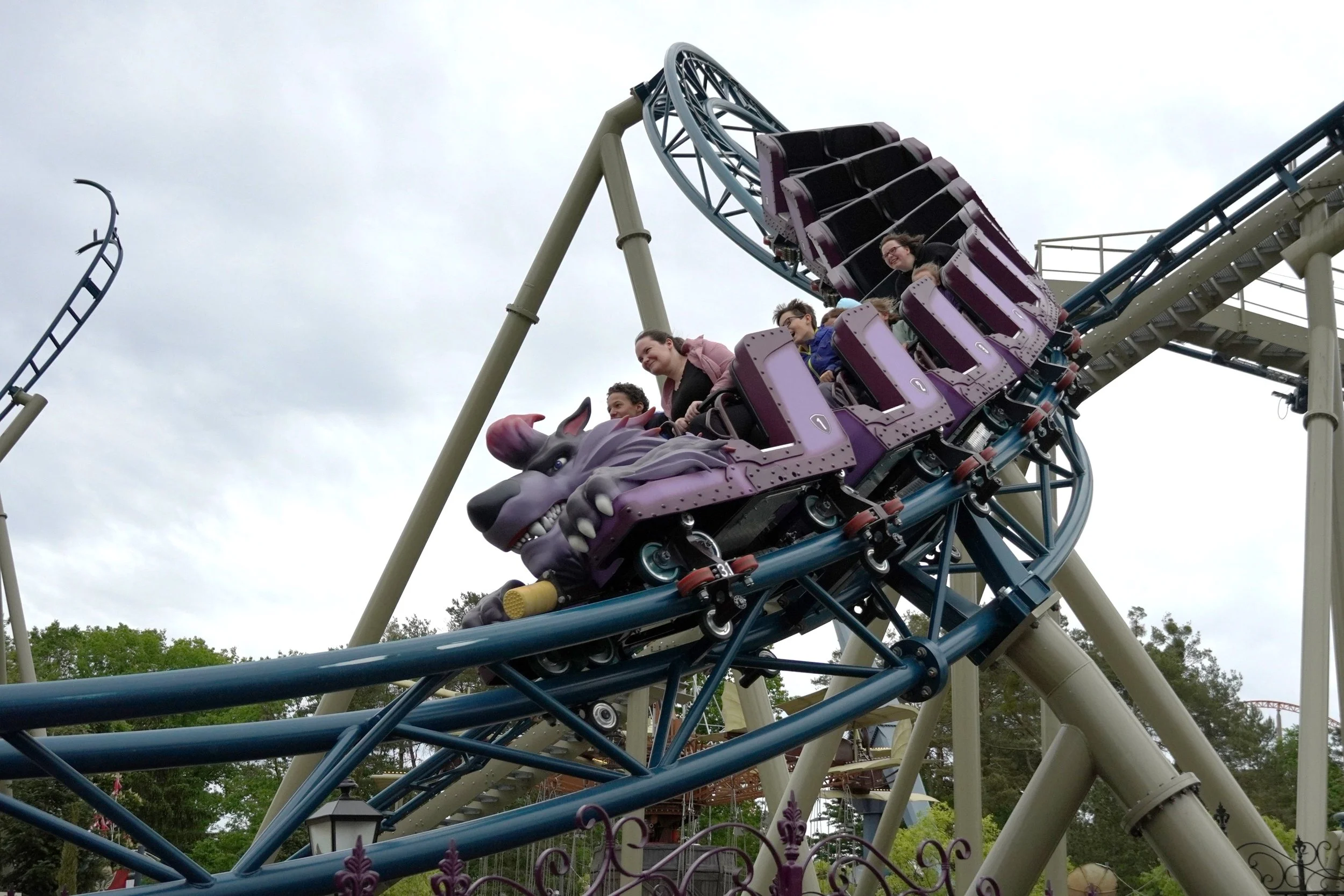 the biggest drop on 100% wolf at plopsaland deutschland