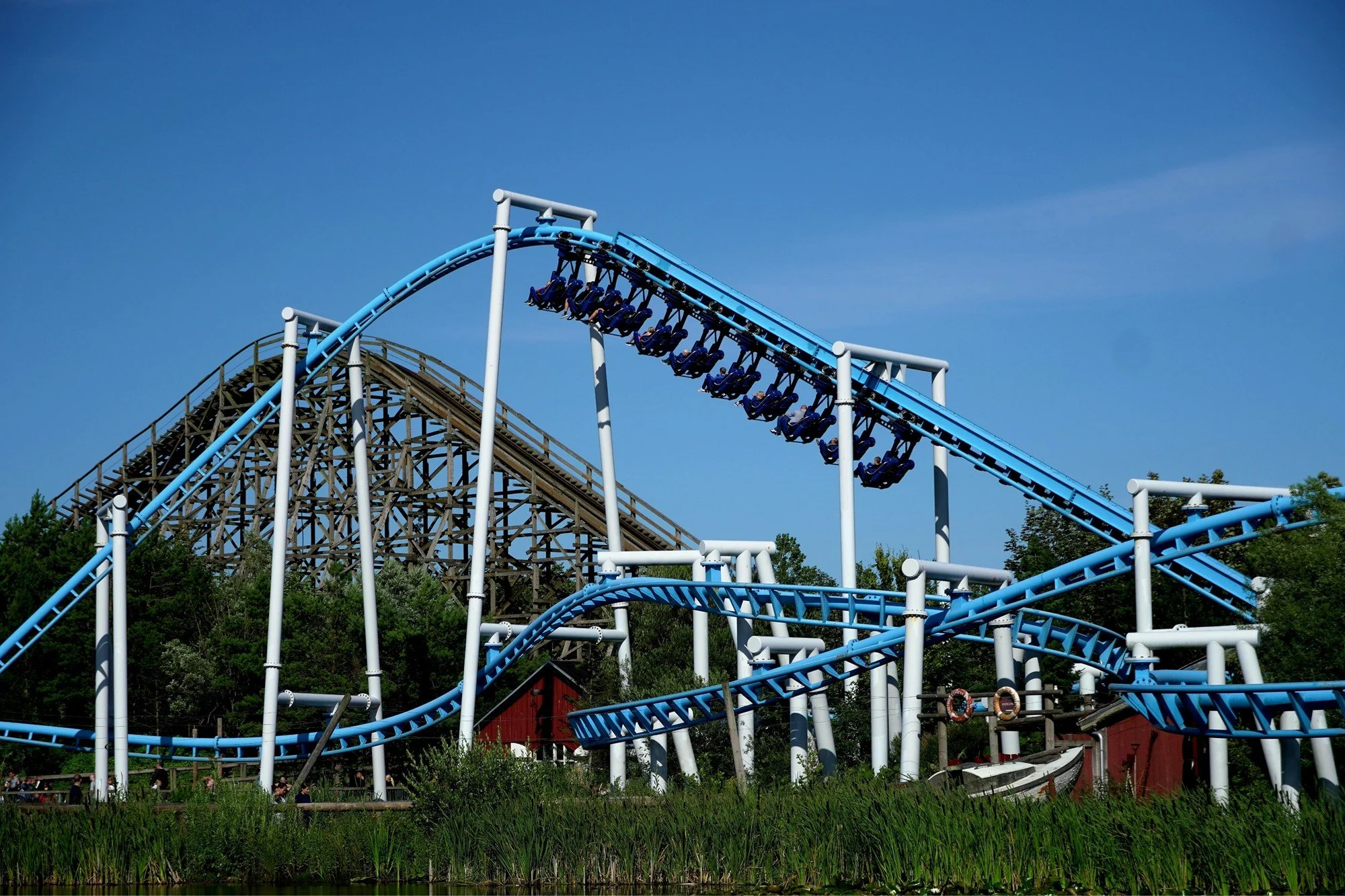 Orkanen Vekoma Family Inverted Roller Coaster at Fårup Sommerland in Denmark on a Coaster Breaks Scandinavia and Germany Theme Park Tour