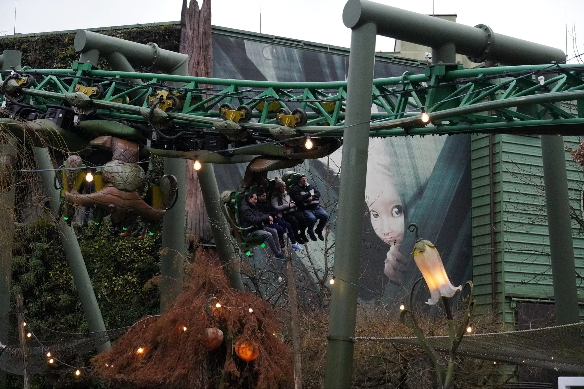 Arthur Roller Coaster on a Christmas Winter theme park Tour at Europa Park with Coaster Breaks
