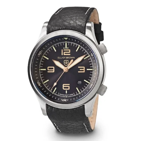 SOLD WH604 Elliot Brown Canford Black/gold 202-021-L17