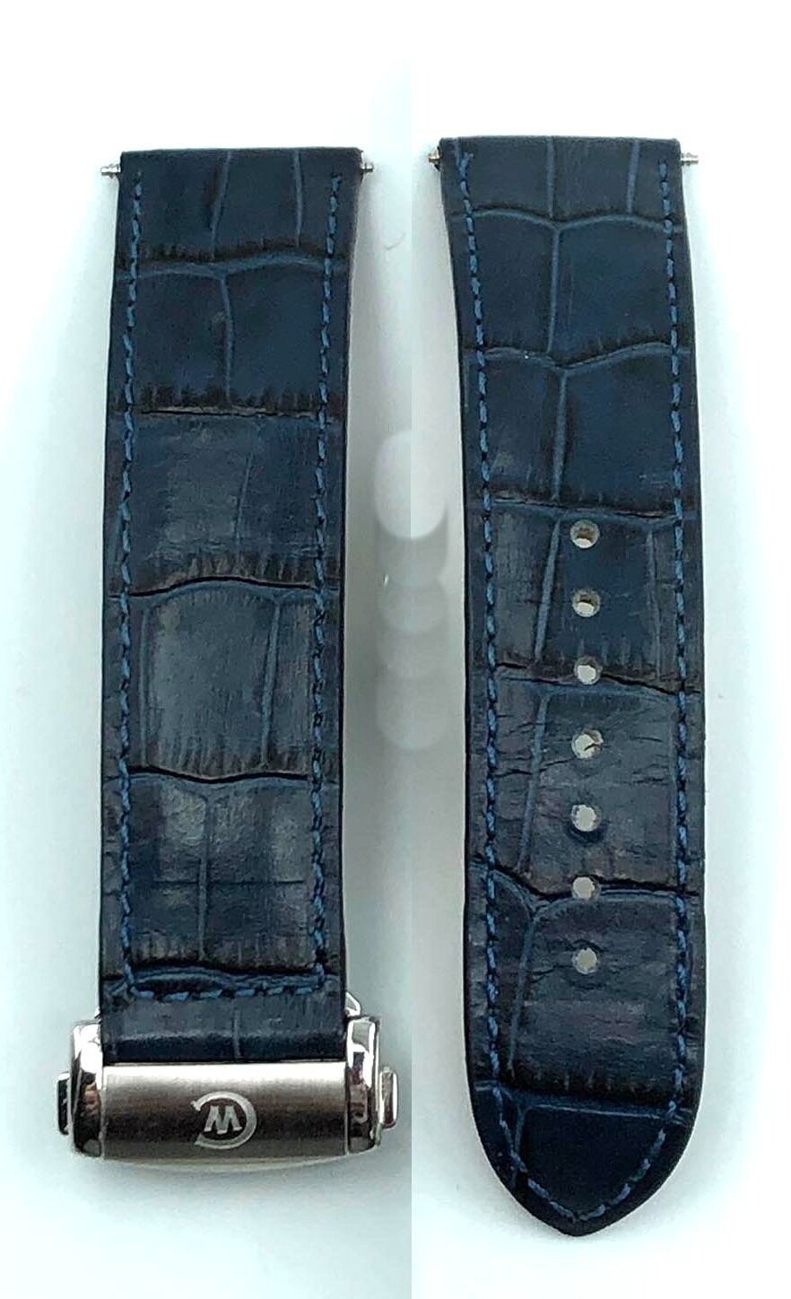 SOLD - CW 22mm blue leather