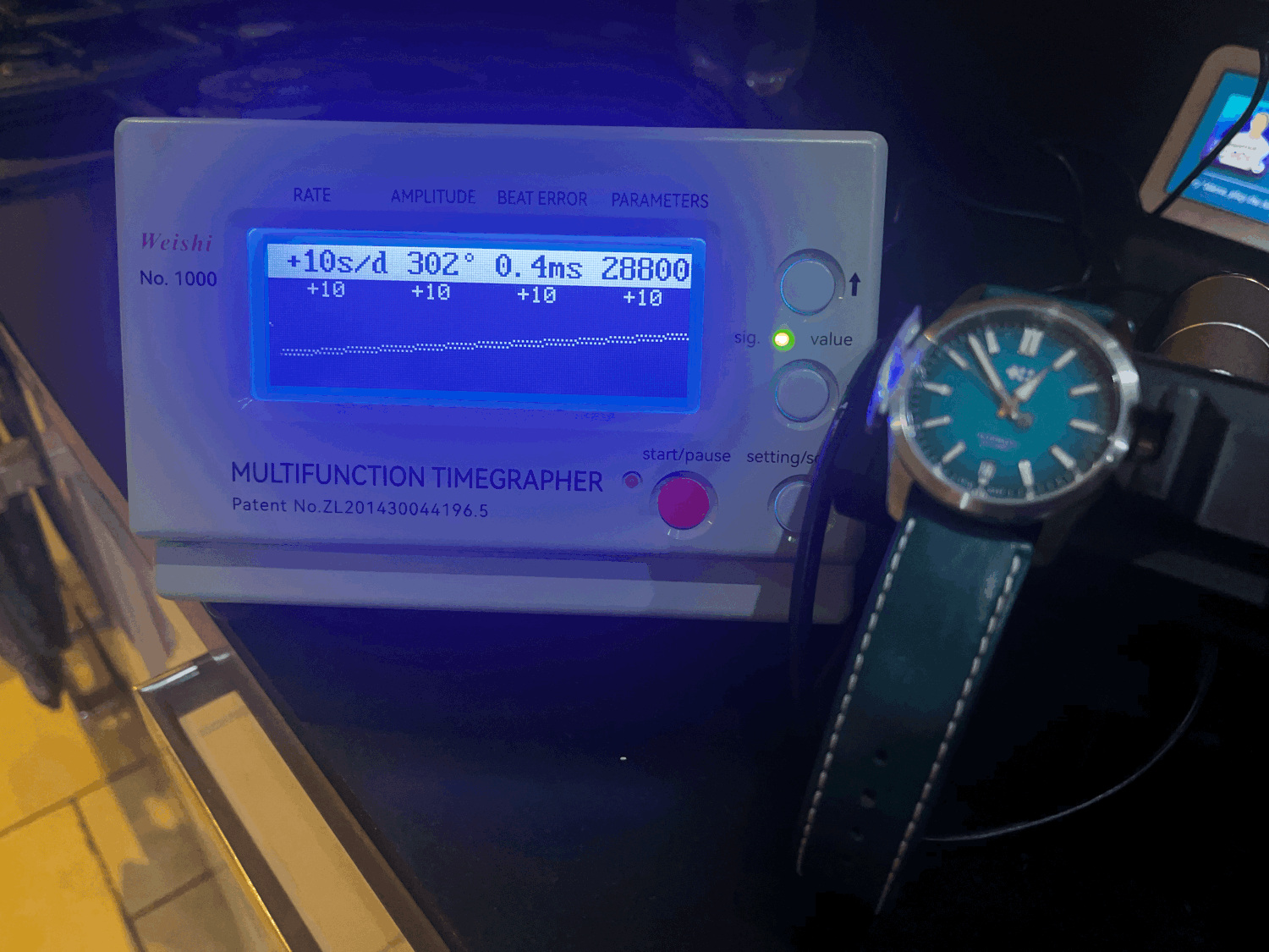 SOLD WH126 C63 Sealander Viridian Green 36mm Limited Edition (07