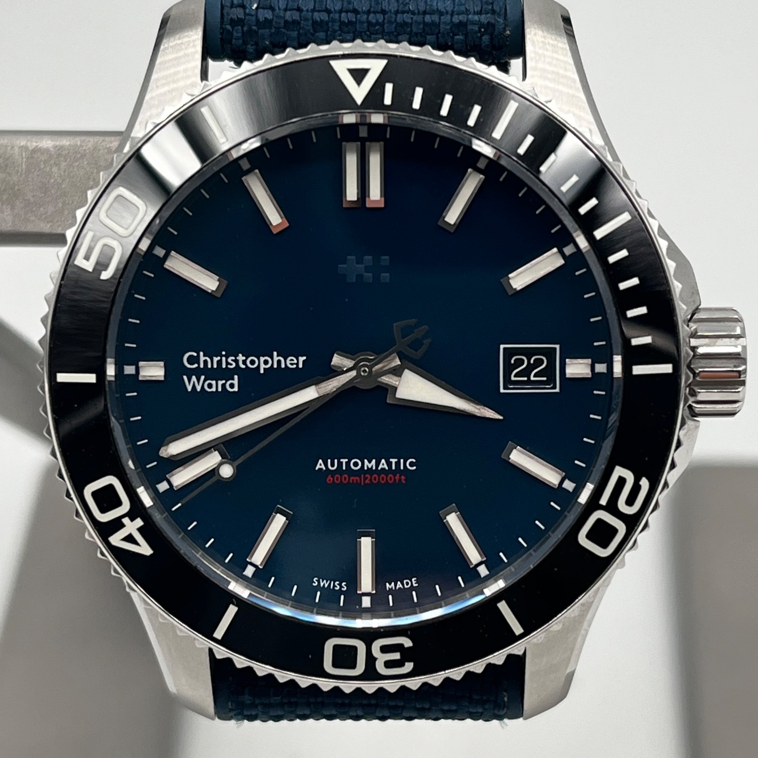 SOLD WH154 C60 Trident Pro 600 Mk3 black/blue 40mm (03/2021)