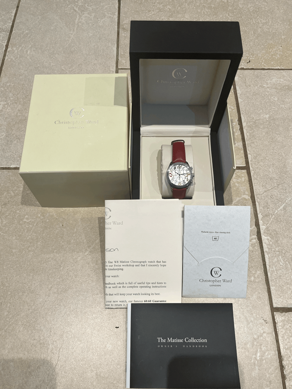SOLD WH196 - W8 Matisse Chronograph Red (04/2011) — Ward Hoard