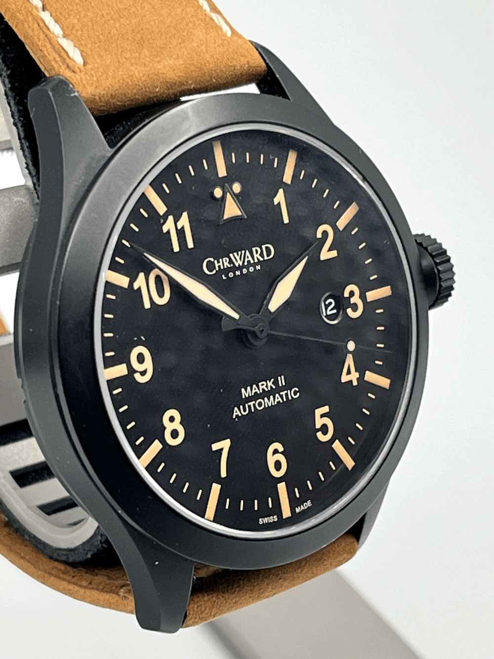 SOLD WH278 C8 Pilot Mk2 DLC 44mm Aviation watch (Undated) — Ward Hoard