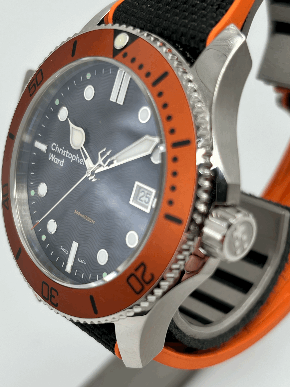SOLD WH312 C60 Trident 300 Quartz 43mm Black/orange Diver Mk2.5