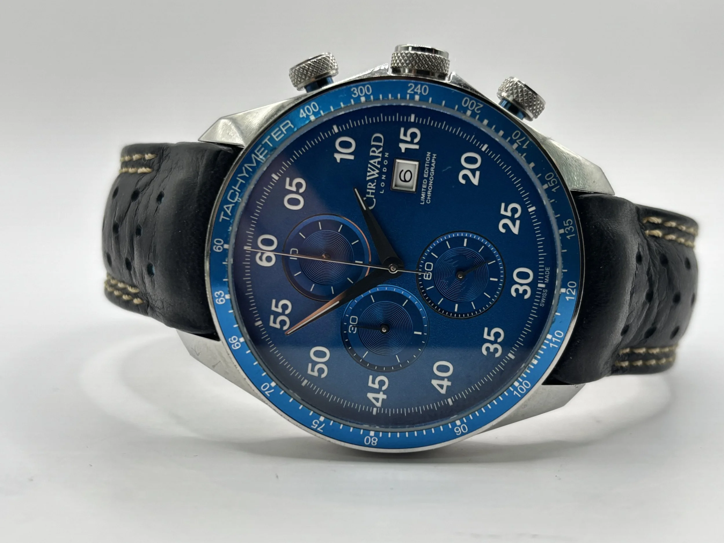 blue mindcort コルトx11 Bulova Mens Quartz Chronograph Blue Multi Dial Calendar