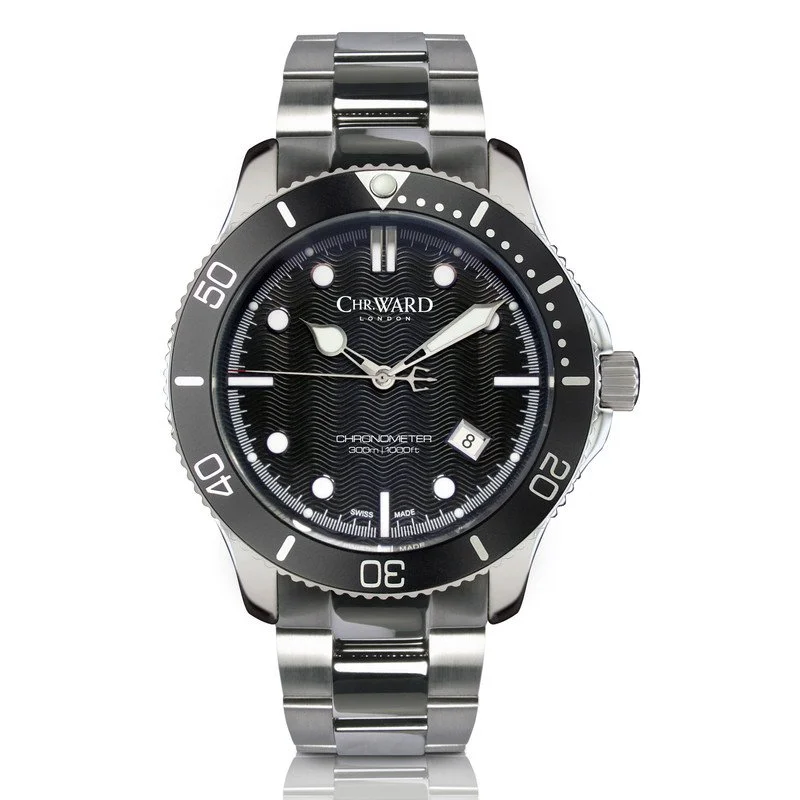 MCワークス Black&Chrome116SH/B-TRIDENT SOLD WH586 C60 Trident Pro COSC 43mm Limited Edition (10