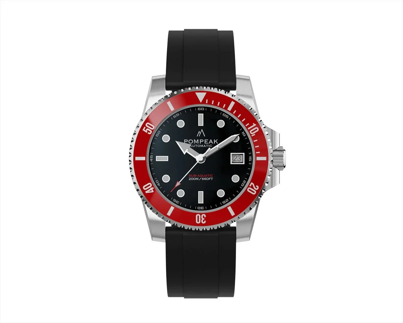 SOLD WH820 Pompeak Sub Aquatic red bezel (undated)