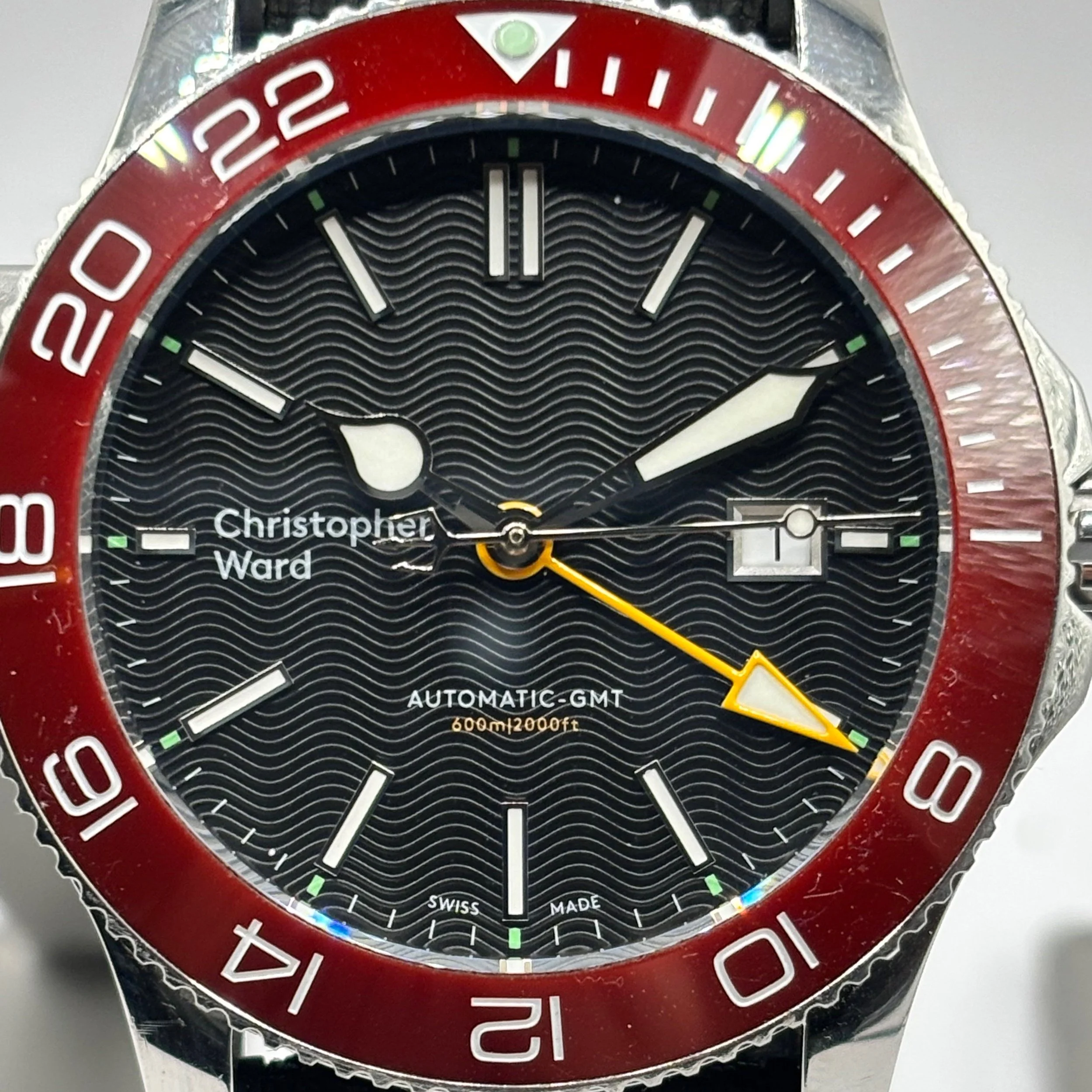 SOLD WH718 C60 Trident Mk2 Pro 43mm GMT 600 Black/Red  (07/2018)