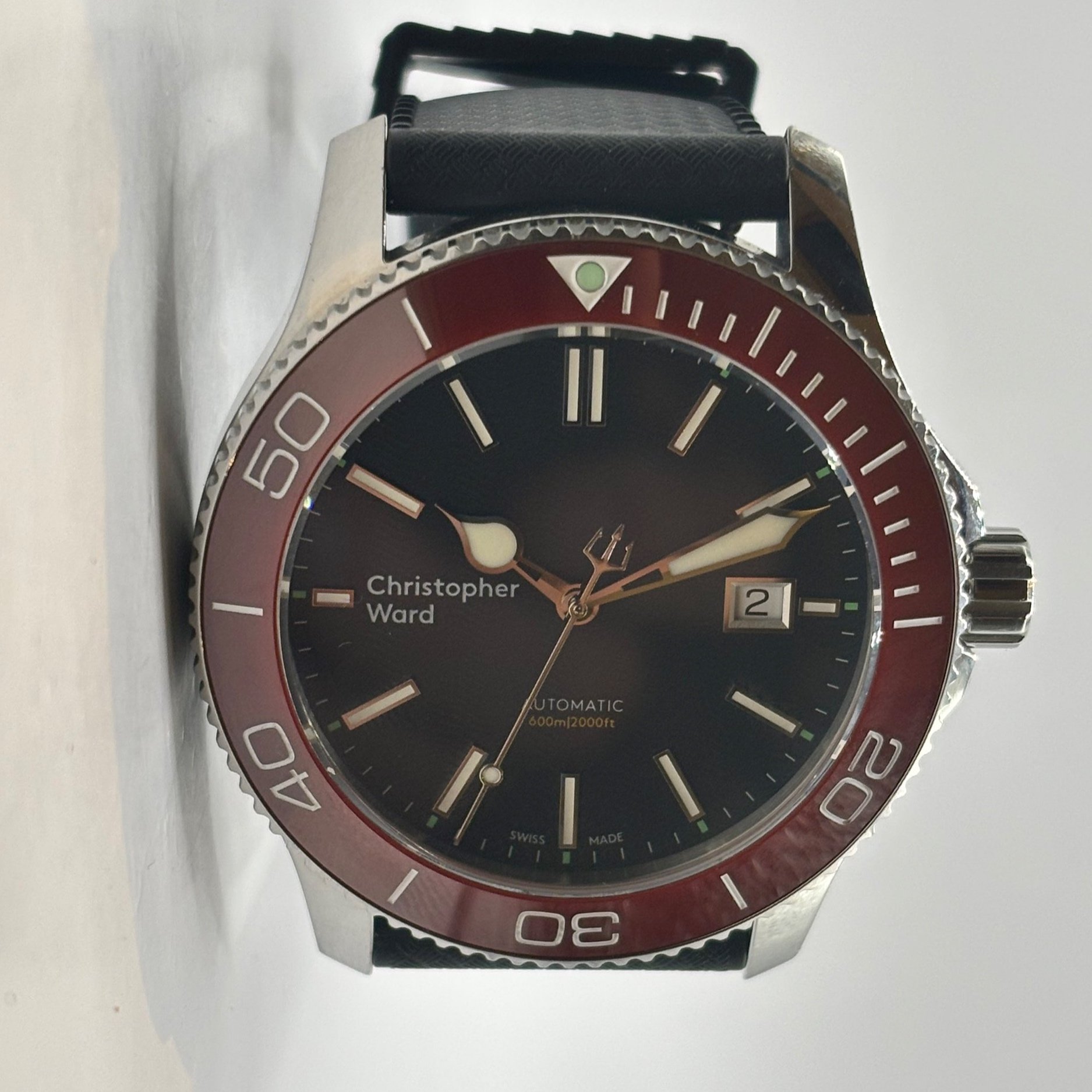 SOLD WH785 - C60 Trident Pro 600 Mk2.5 43mm Red bezel (04/2018)