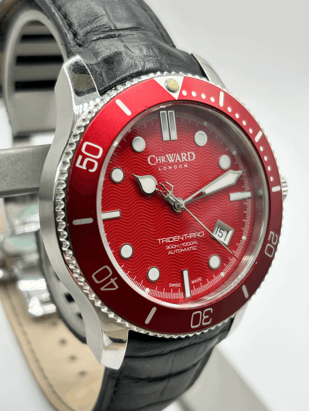 SOLD WH442 C60 Trident Pro Automatic Mk1 red bezel (01/2015