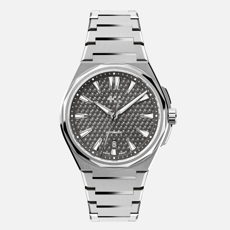 SOLD WH641 The Twelve Basalt Grey Steel (bracelet and rubber strap) (05/2023)