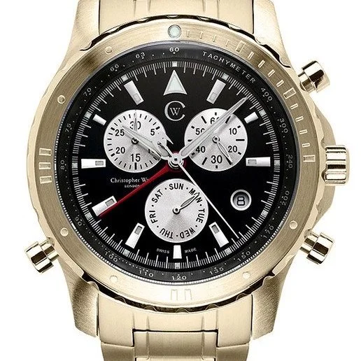 SOLD WH780 - C4 Peregrine Chronograph gold (undated)