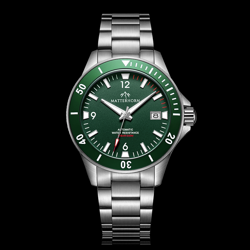 SOLD WH544 GATECRASHER! Matterhorn DiveMaster 300 Forest Green 41mm