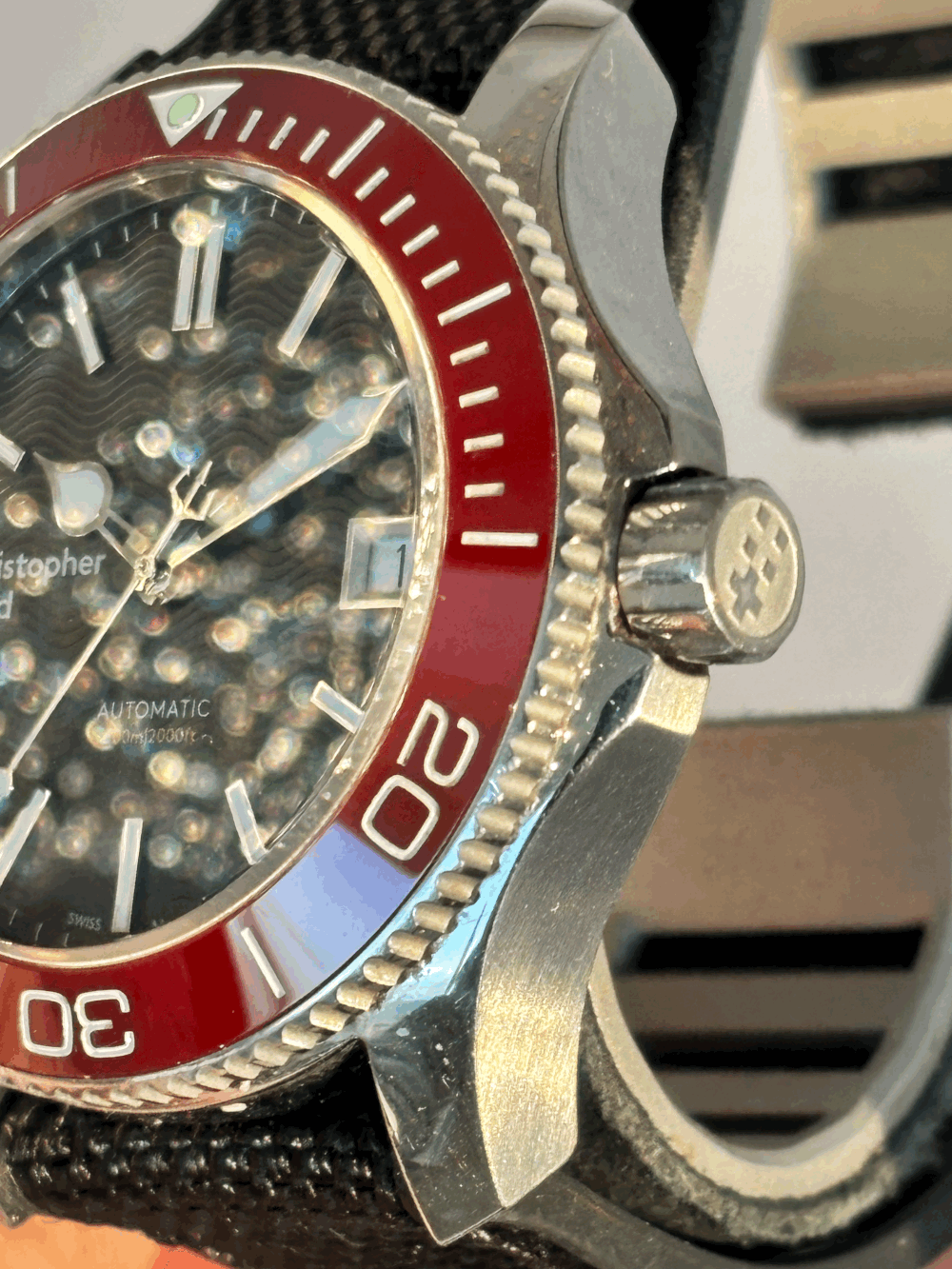 SOLD WH783 C60 Trident Pro 600 Mk2.5 red bezel 38mm (04/2017