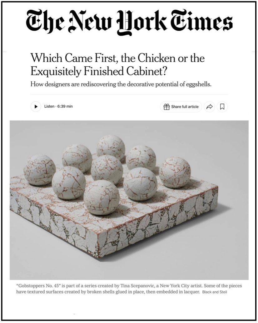Tina Scepanovic Eggshell New York Times