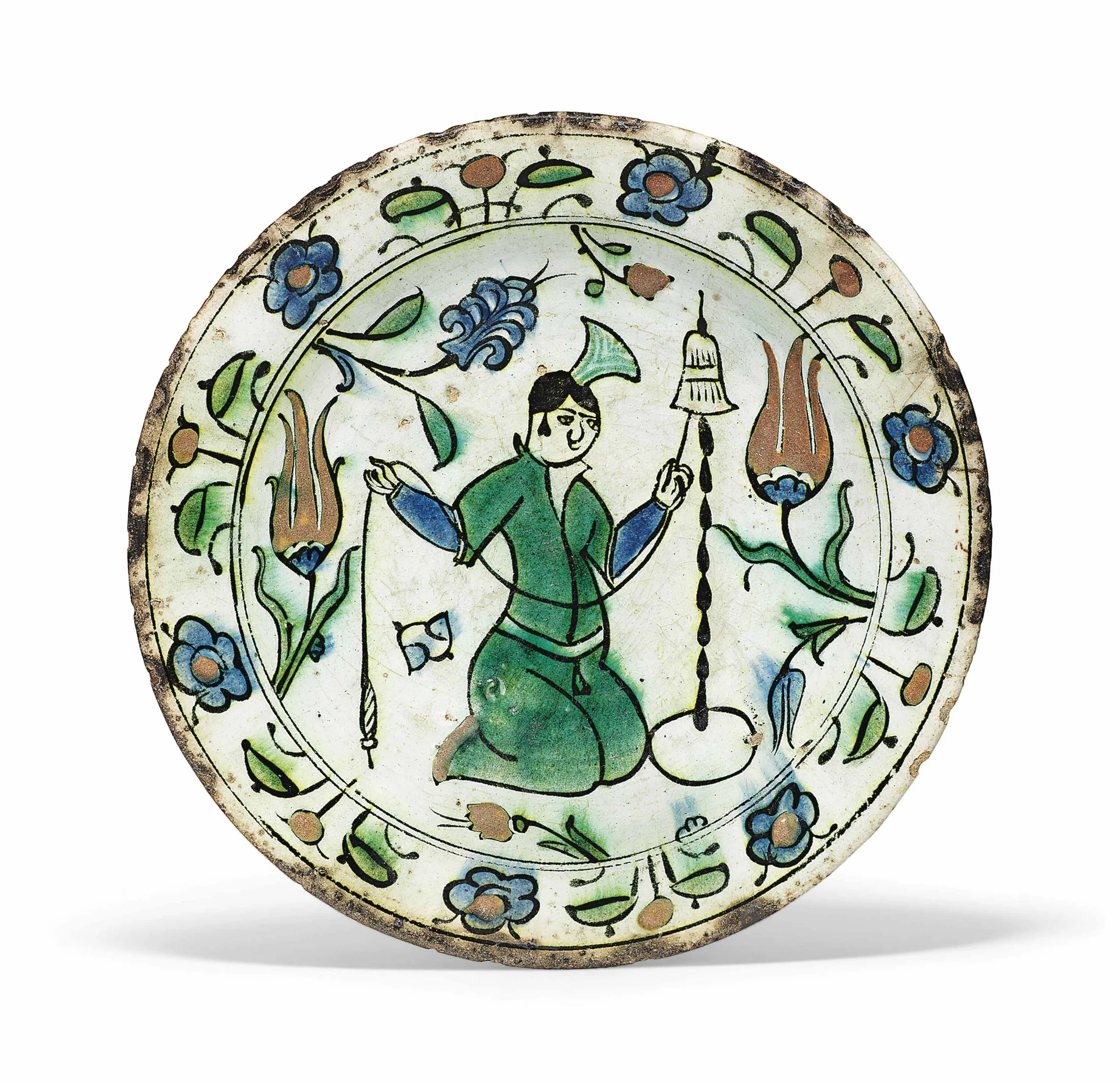 figural iznik pottery dish ottoman turkey first half 17th century.jpg