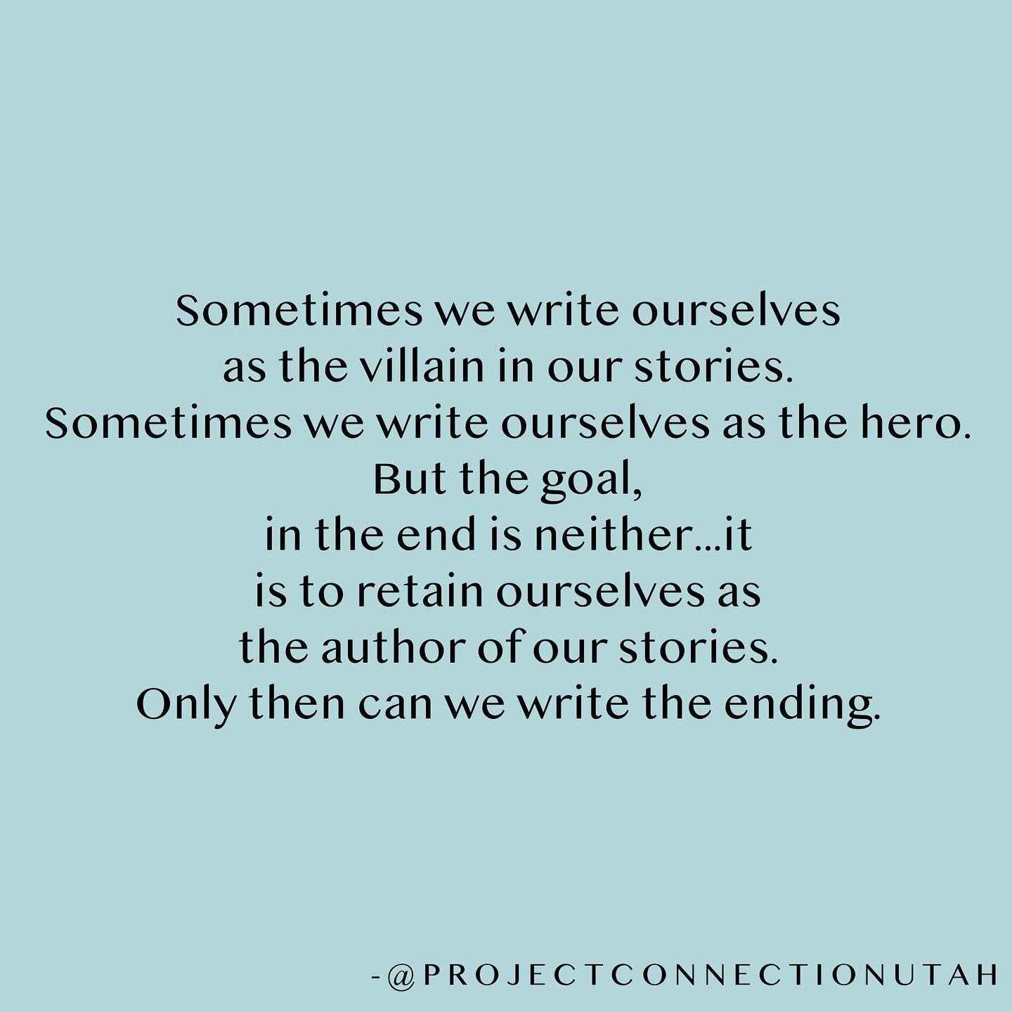 What will your ending be?
...
#projectconnectionutah #storytelling #instagood #instalove #risingstrong #brenebrownquotes #brenebrown #brenebrowninspired #mentalhealthmatters #strongwomen #liveyourbestlife #thebodykeepsthescore #therapy #girlpower #se