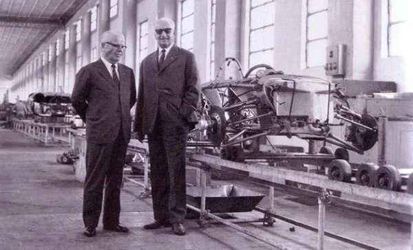 Pinin Farina et Enzo Ferrari
