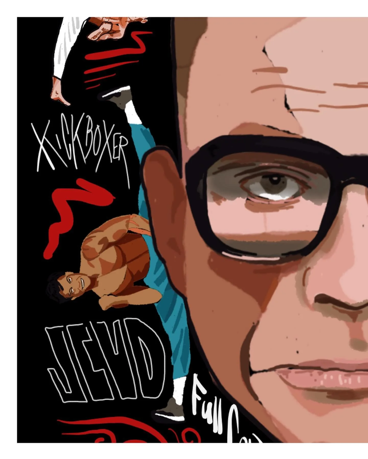 Jean Claude for ever @jcvd @le.bon.coach #jcvd #jcvdforever #fullcontact #kickboxing #boxethai #ecartfacial #grandecart