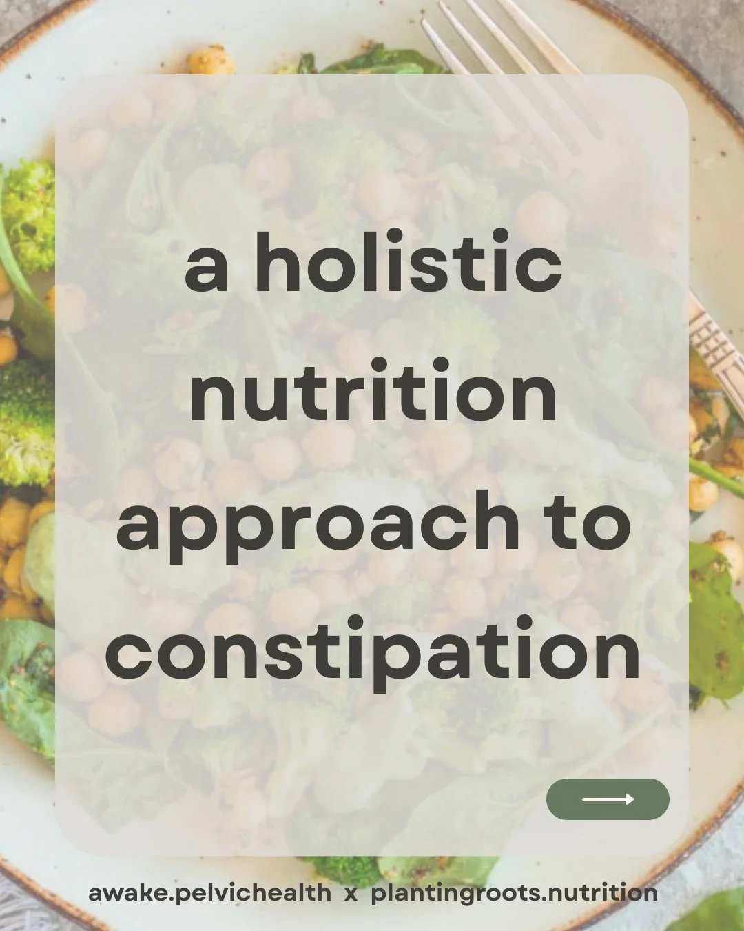 👉🏼 a holistic nutrition approach to constipation

When it comes to nutrition and constipation, we know that it is not always just a water and fiber issue.

What we can assess in nutrition counseling that can help constipation:
✨Eating patterns (wha